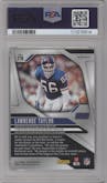 Lawrence Taylor from the 2024 Panini Prizm set featuring a Red White Blue Prizm parallel graded by PSA and given an overall grade of 10.