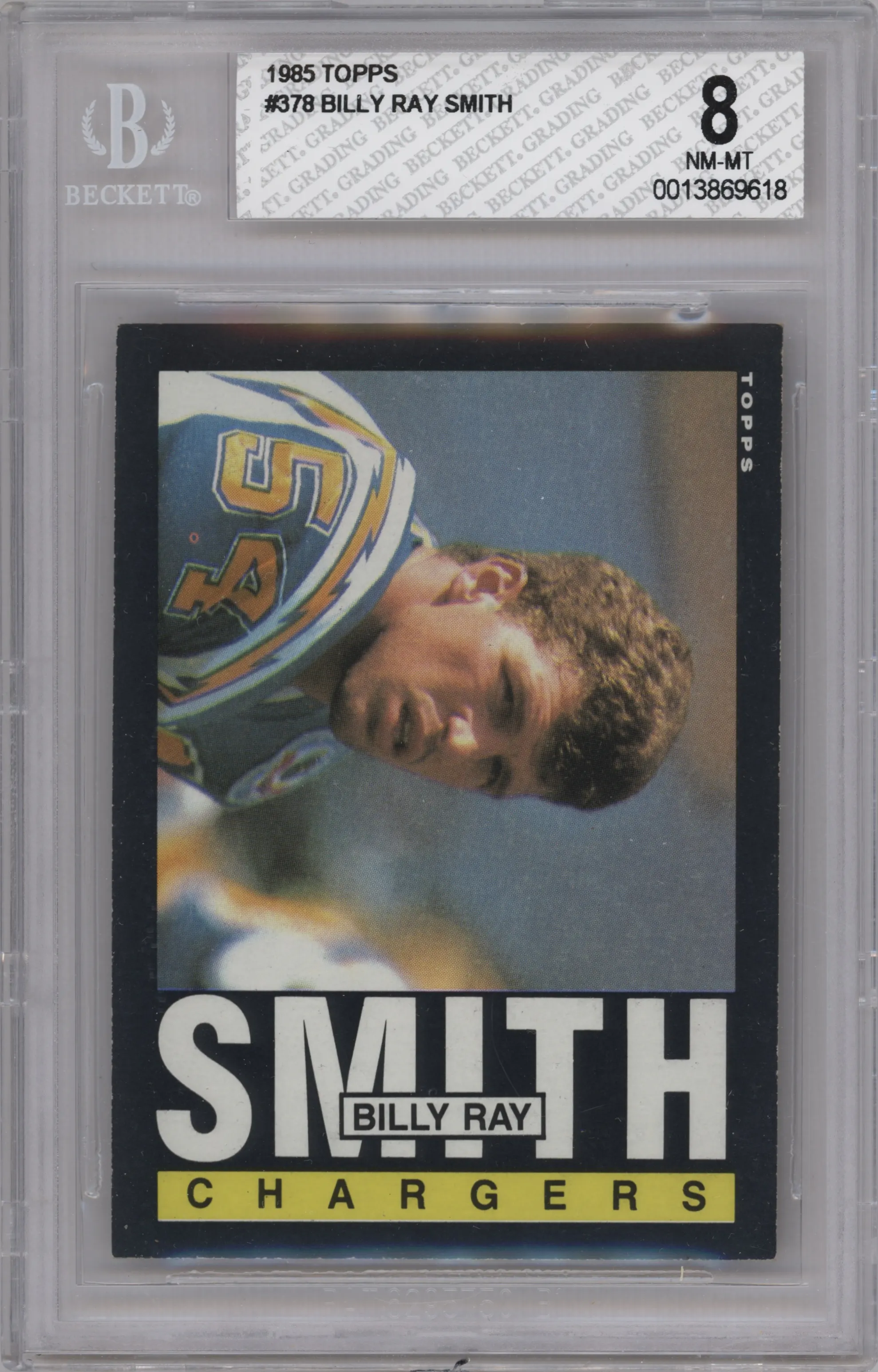 1985 Topps Billy Ray Smith #378 BGS 8