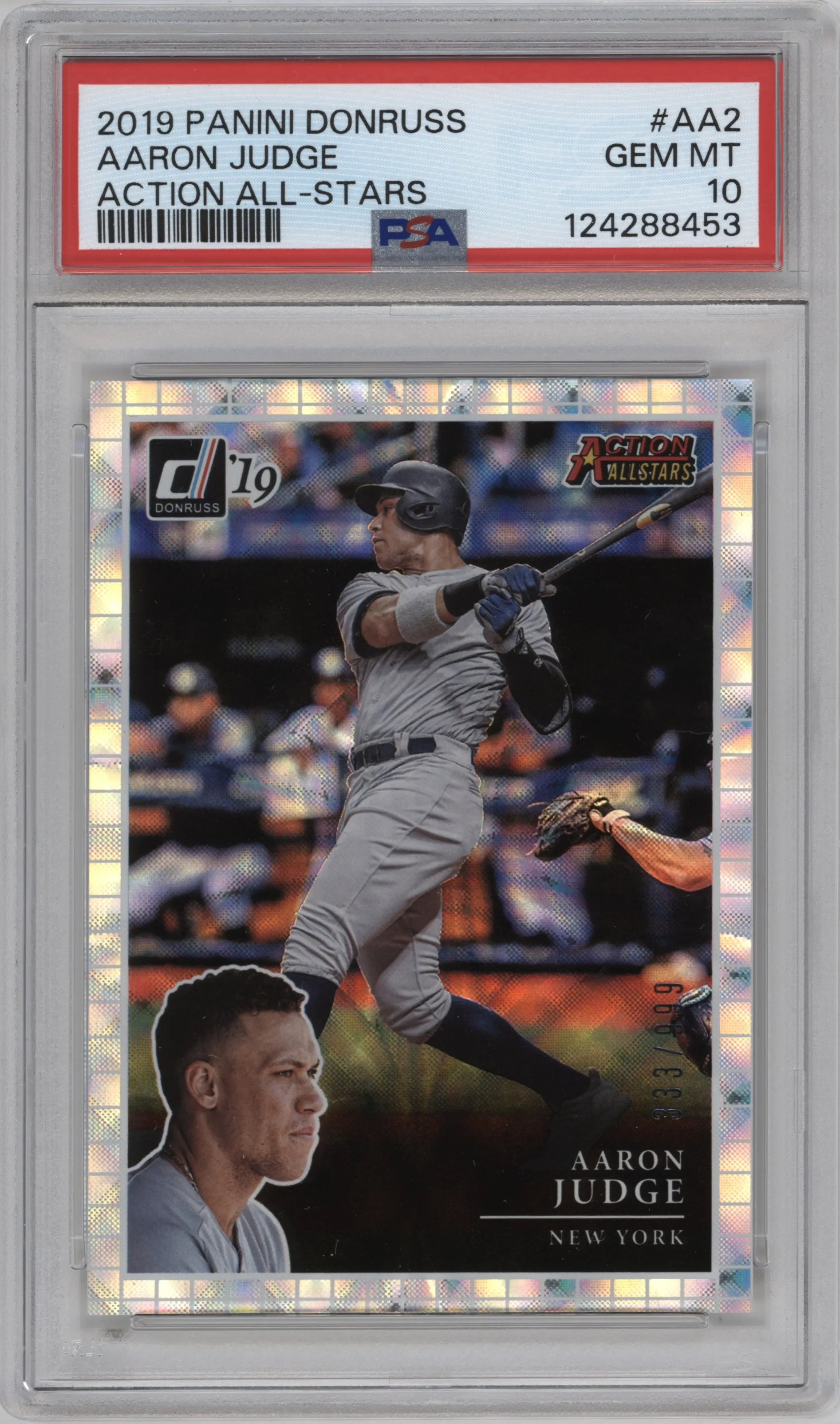 2019 Donruss Action All-Stars Aaron Judge #AA2 PSA 10