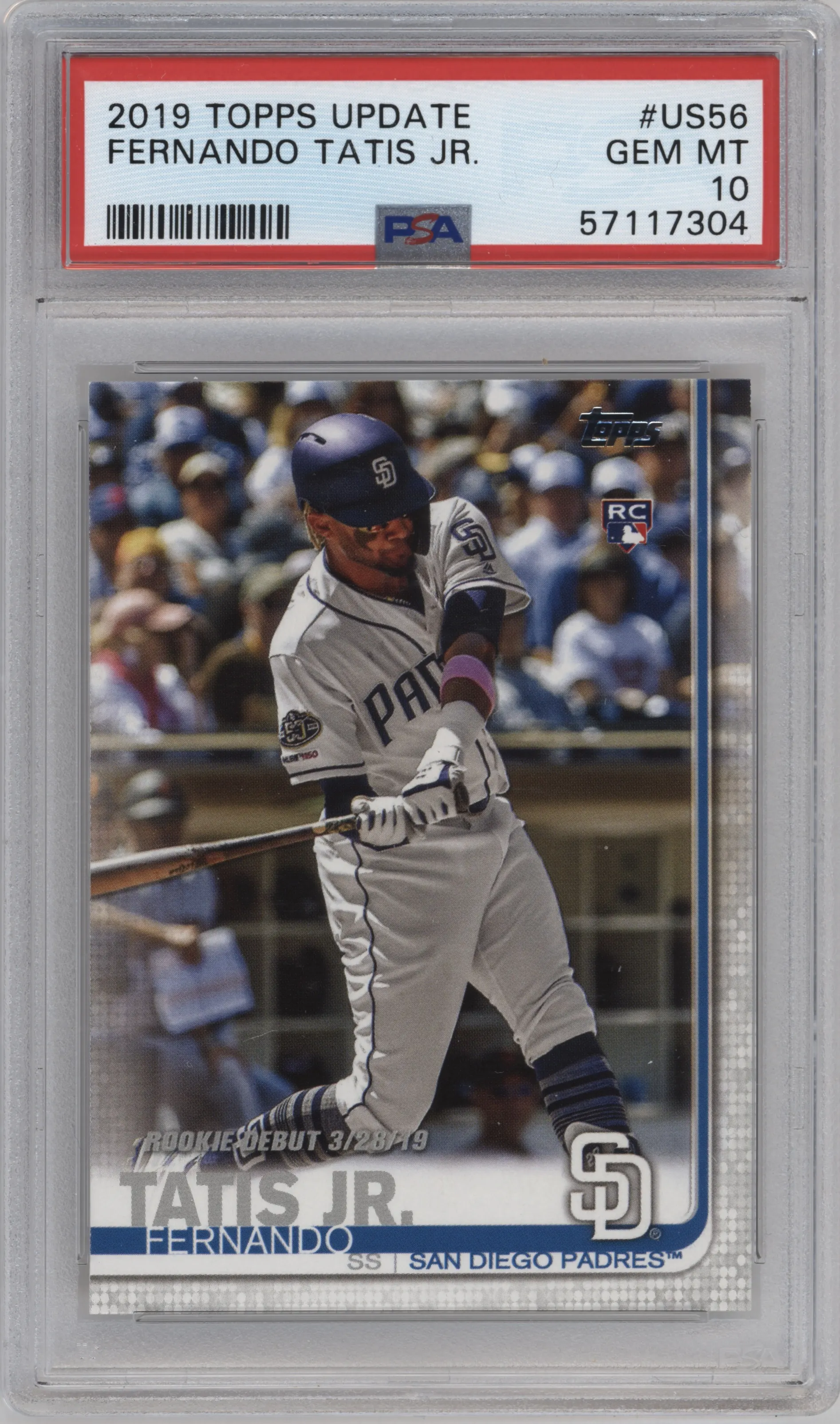 2019 Topps Update Fernando Tatis Jr. PSA 10