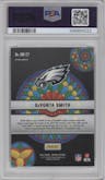 DeVonta Smith from the 2021 Panini Mosaic set graded by PSA and given an overall grade of 9.