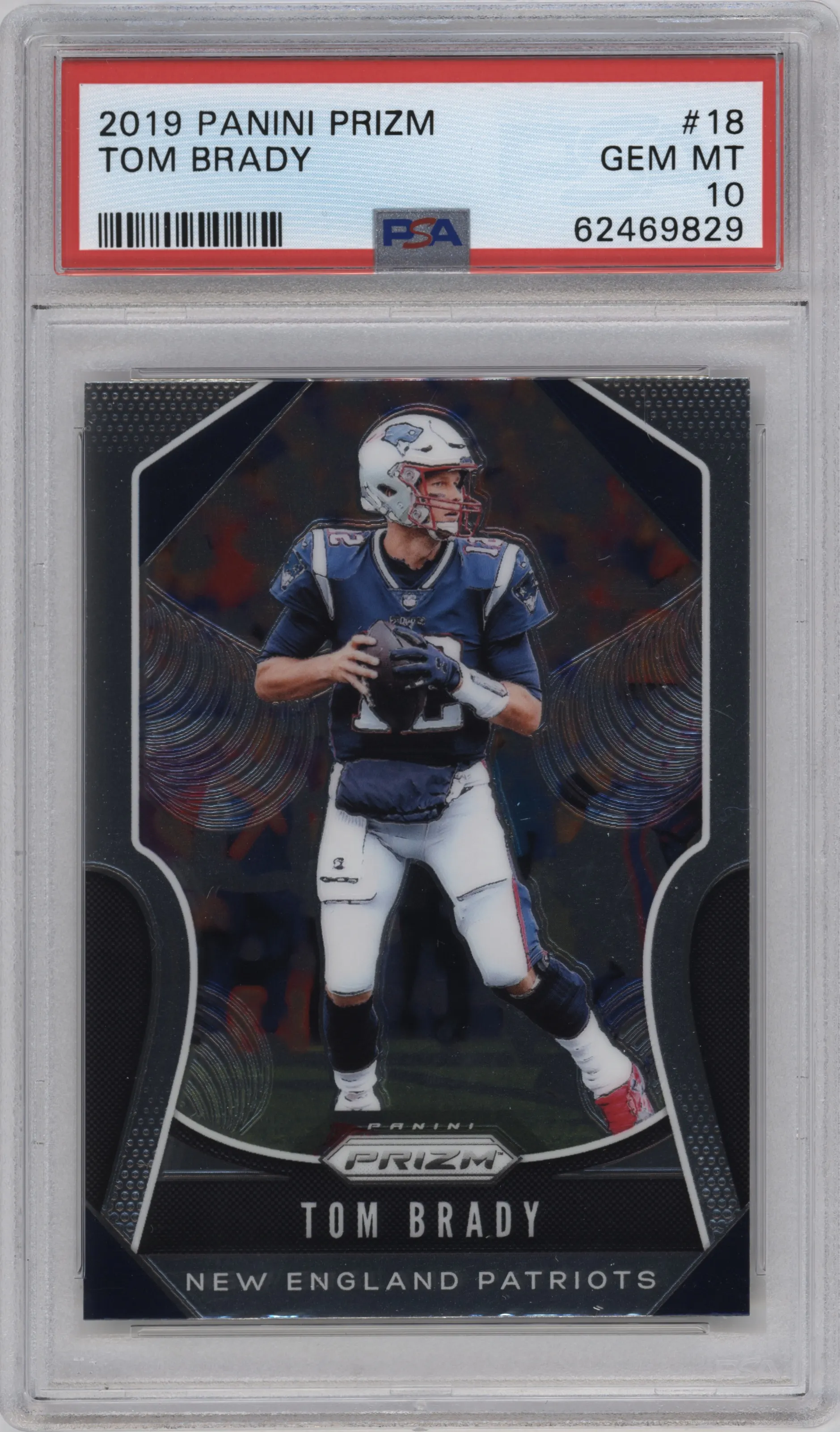 2019 Panini Prizm Tom Brady PSA 10