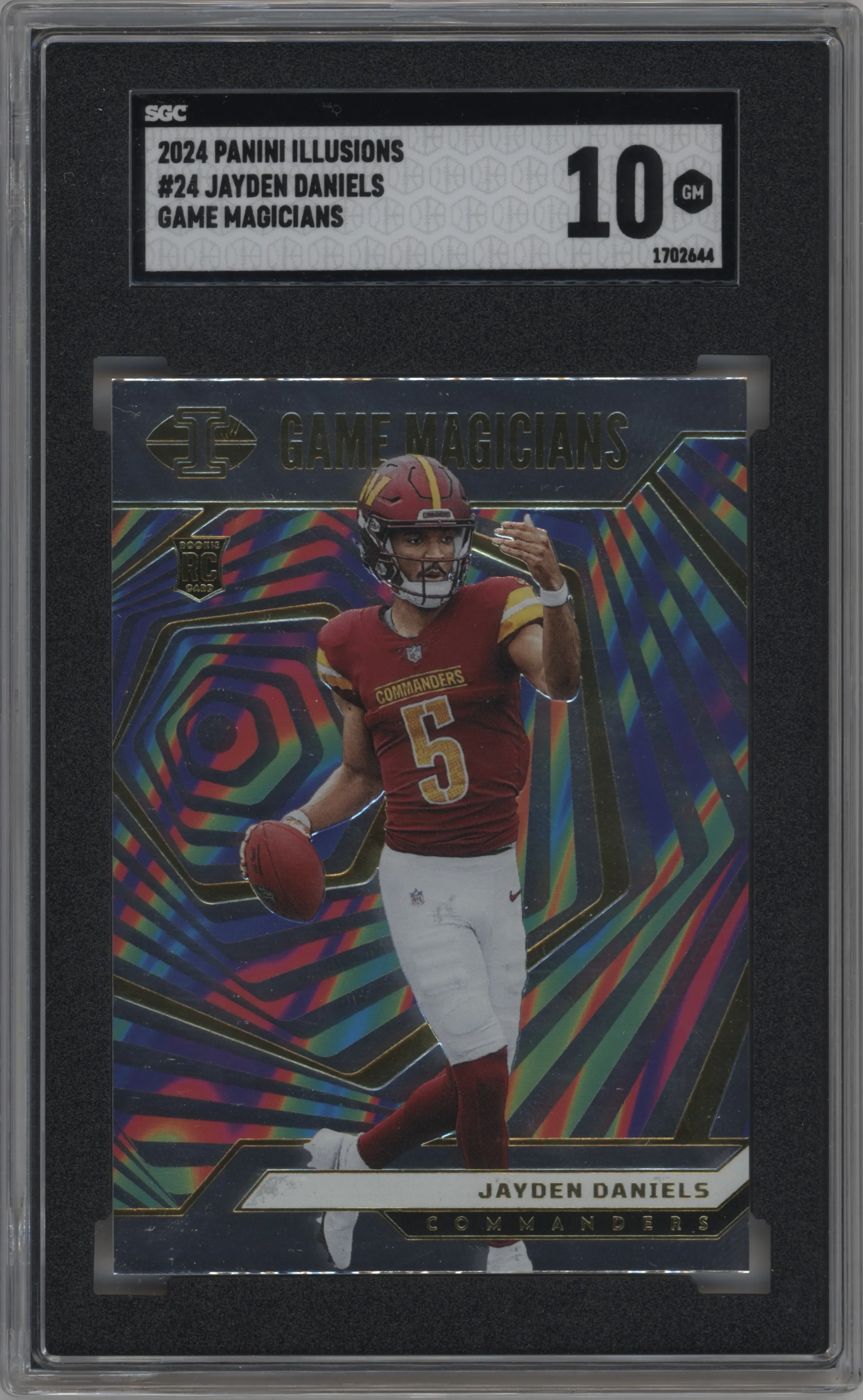 2024 Panini Illusions Game Magicians Jayden Daniels #24 SGC 10