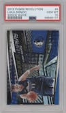 Luka Doncic from the 2019-20 Panini Revolution set graded by PSA and given an overall grade of 10.