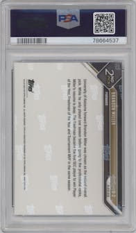 Brandon Miller from the 2023 Topps Now
 set graded by PSA and given an overall grade of 10.