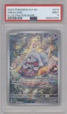 Greavard from the 2023 Pokemon SV set graded by PSA and given an overall grade of 9.