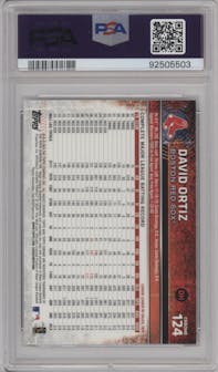 David Ortiz from the 2015 Topps Chrome set graded by PSA and given an overall grade of 10.