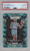 Brandon Miller from the 2023-24 Panini Prizm set featuring a Teal Ice parallel graded by PSA and given an overall grade of 10.