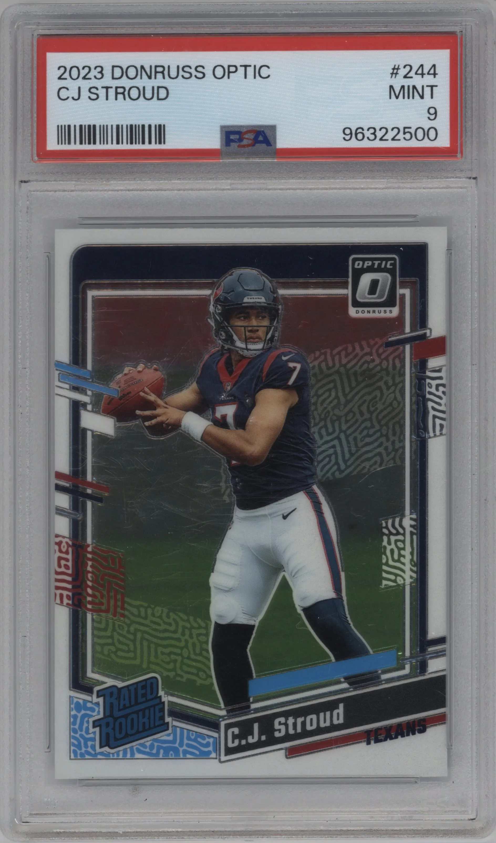 2023 Donruss Optic Rated Rookie C.J. Stroud #244 PSA 9