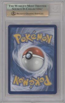 Temple of Sinnoh from the 2022 Pokemon SWSH set graded by Beckett and given an overall grade of 10.