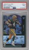 Brett Favre from the 1994 SP set featuring a Die-Cut parallel graded by PSA and given an overall grade of 9.