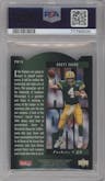 Brett Favre from the 1994 SP set featuring a Die-Cut parallel graded by PSA and given an overall grade of 9.