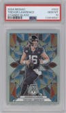 Trevor Lawrence from the 2024 Panini Mosaic set graded by PSA and given an overall grade of 10.