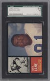 Dick Lane from the 1962 Topps set graded by SGC and given an overall grade of 7.
