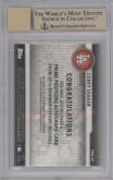 Corey Seager from the 2016 Bowman Chrome set graded by Beckett and given an overall grade of 9.5.