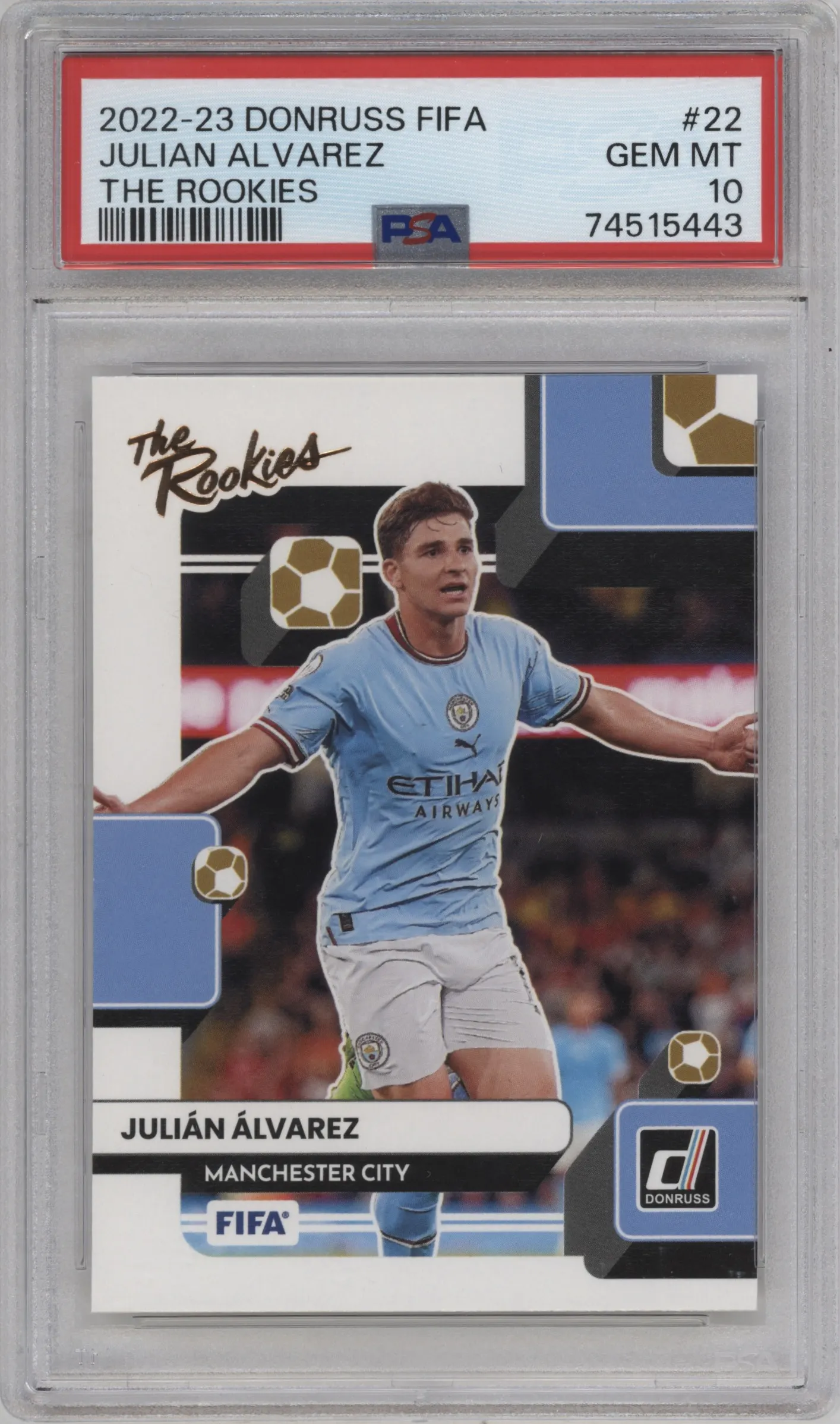 2022 Panini Donruss The Rookies Julian Alvarez PSA 10
