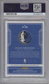 Jalen Brunson from the 2018-19 Panini Impeccable  set graded by PSA and given an overall grade of 9.