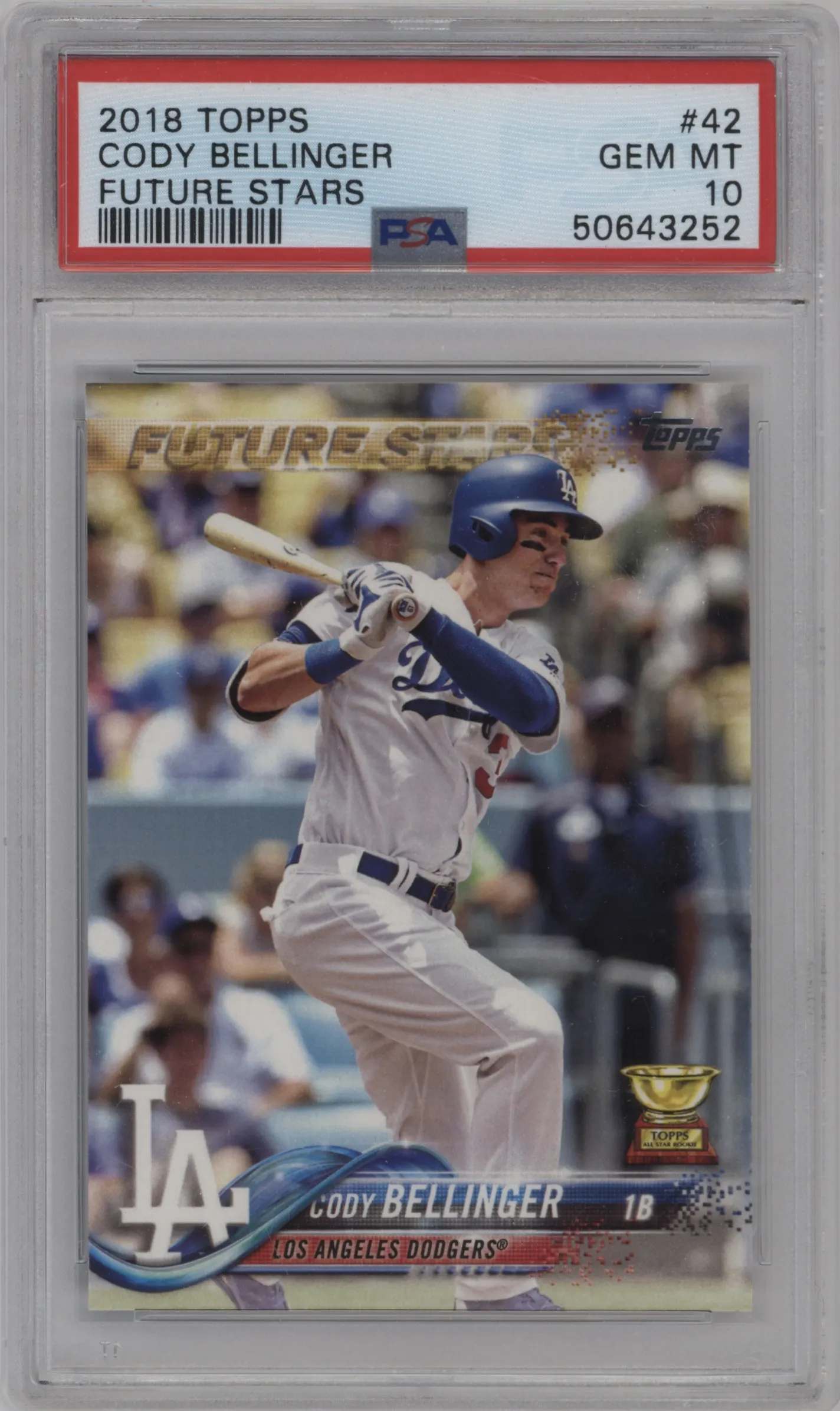2018 Topps Series 1 Cody Bellinger PSA 10