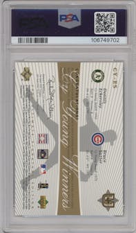 Dennis Eckersley/Bruce Sutter from the 2005 UD Ultimate Signature Edition set graded by PSA and given an overall grade of 10.