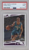 Chris Paul from the 2005-06 Topps Chrome set graded by PSA and given an overall grade of 9.