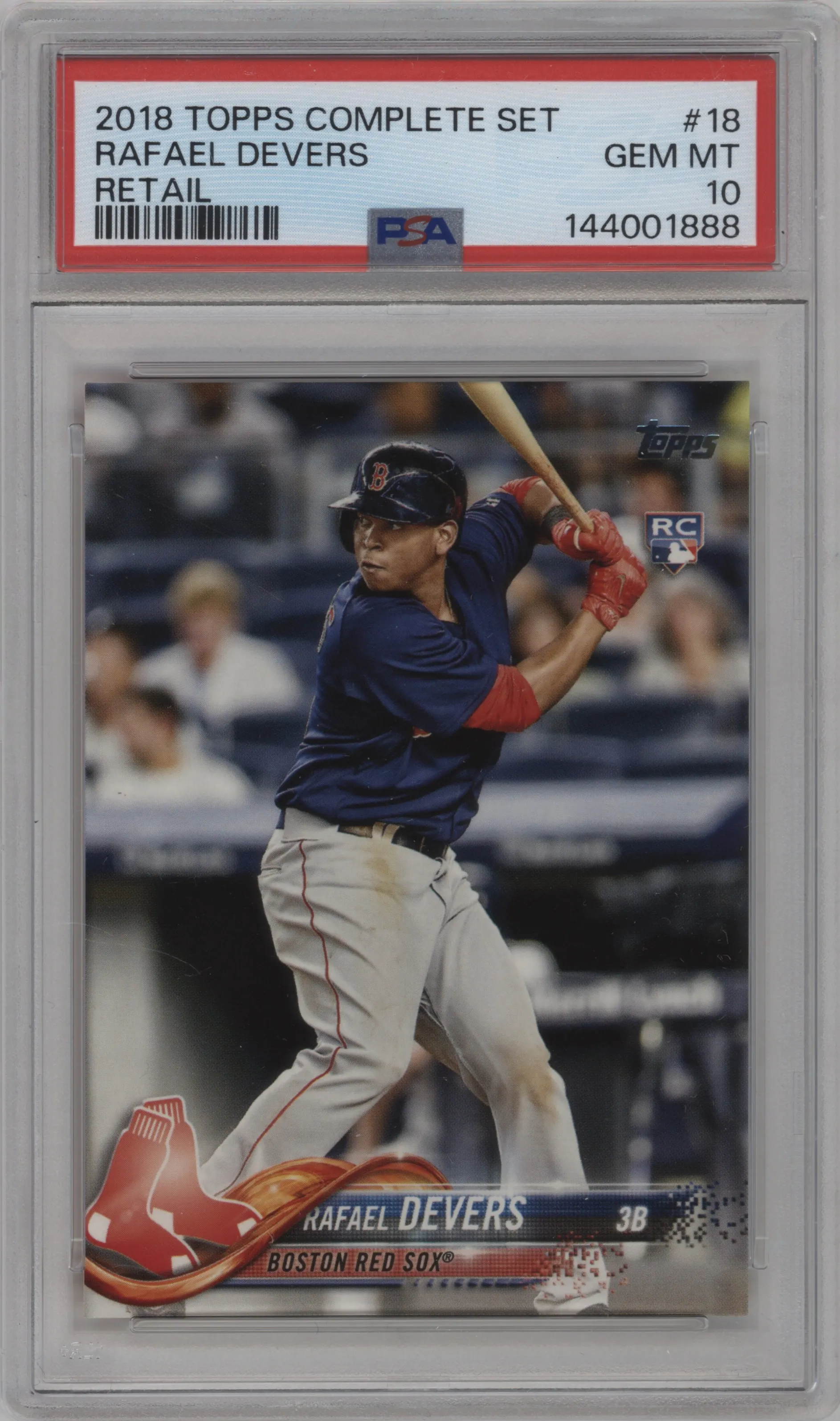 2018 Topps Complete Set Variation Rafael Devers PSA 10
