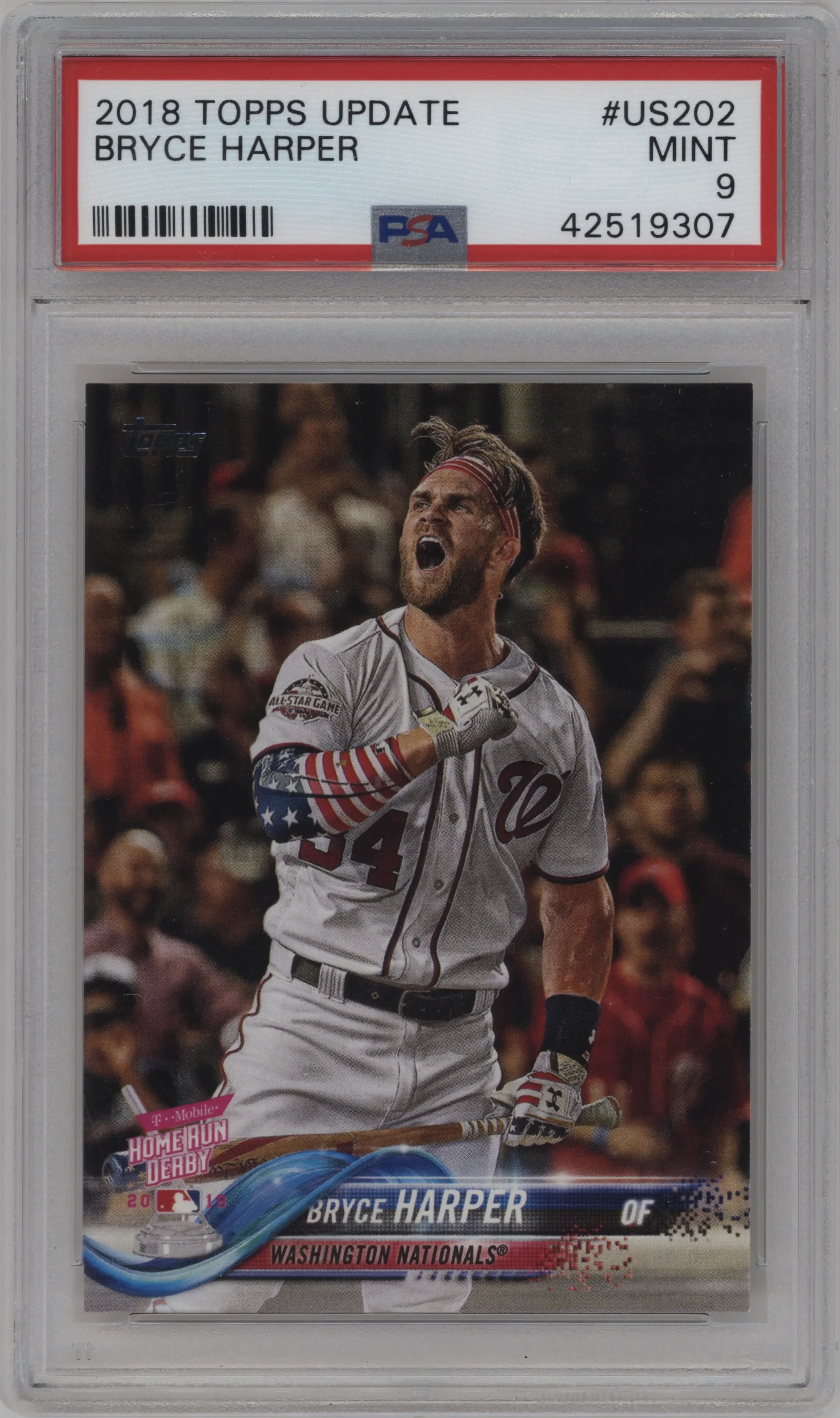 2018 Topps Update Bryce Harper #US202 PSA 9