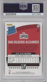 Shai Gilgeous-Alexander from the 2018-19 Panini Donruss  set graded by PSA and given an overall grade of 10.