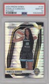 Kamilla Cardoso from the 2024 Panini Prizm WNBA set featuring a Pulsar parallel graded by PSA and given an overall grade of 10.