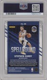 Stephen Curry from the 2020-21 Panini Donruss Elite set graded by PSA and given an overall grade of 9.