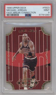 Michael Jordan from the 1996-97 Upper Deck set graded by PSA and given an overall grade of 9.