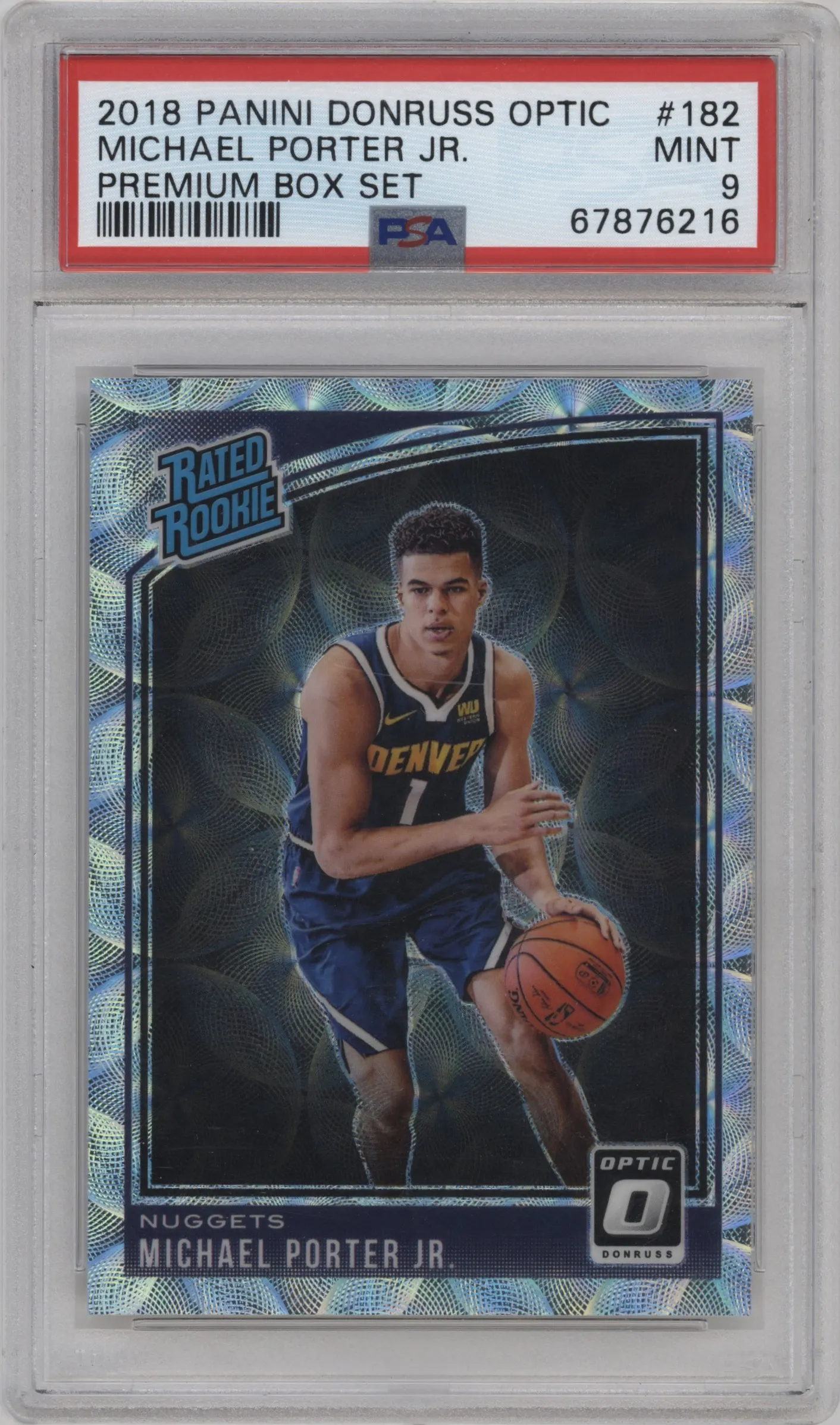 2018 Panini Donruss Optic Rated Rookie Michael Porter Jr. Premium Box Set PSA 9