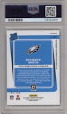 DeVonta Smith from the 2021 Panini Donruss Optic set graded by PSA and given an overall grade of 9.