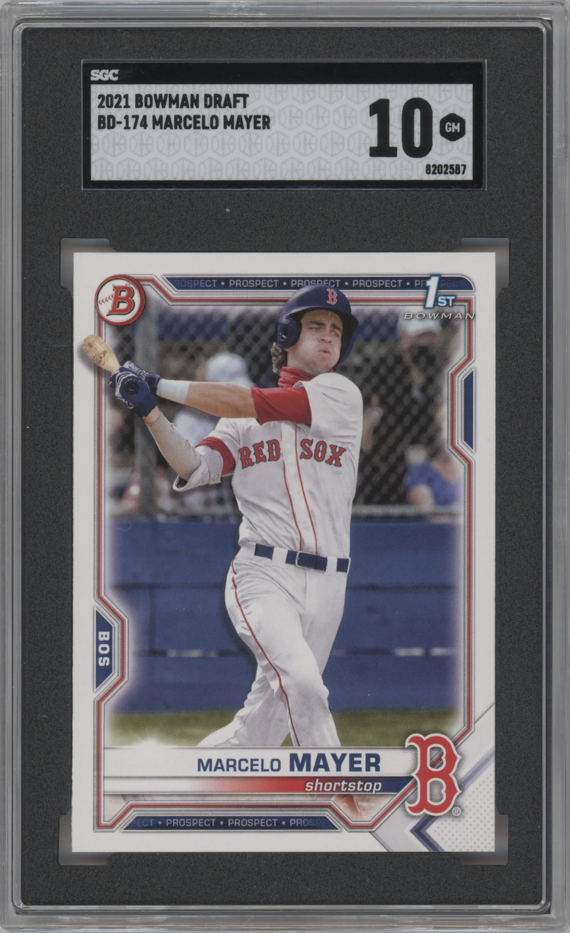 2021 Bowman Draft Prospect Marcelo Mayer #BD-174 SGC 10