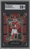 Rashee Rice from the 2023 Panini Select set featuring a Disco Red parallel graded by SGC and given an overall grade of 10.