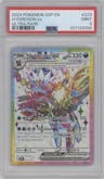Hydreigon ex from the 2024 Pokemon SV set graded by PSA and given an overall grade of 9.