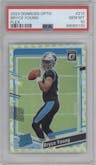 Bryce Young from the 2023 Donruss Optic set featuring a Flex parallel graded by PSA and given an overall grade of 10.