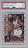 Michael Jordan from the 1996-97 Topps set graded by PSA and given an overall grade of 9.