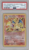 Charizard from the 2021 Pokemon SWSH set featuring a Base Set parallel graded by PSA and given an overall grade of 10.