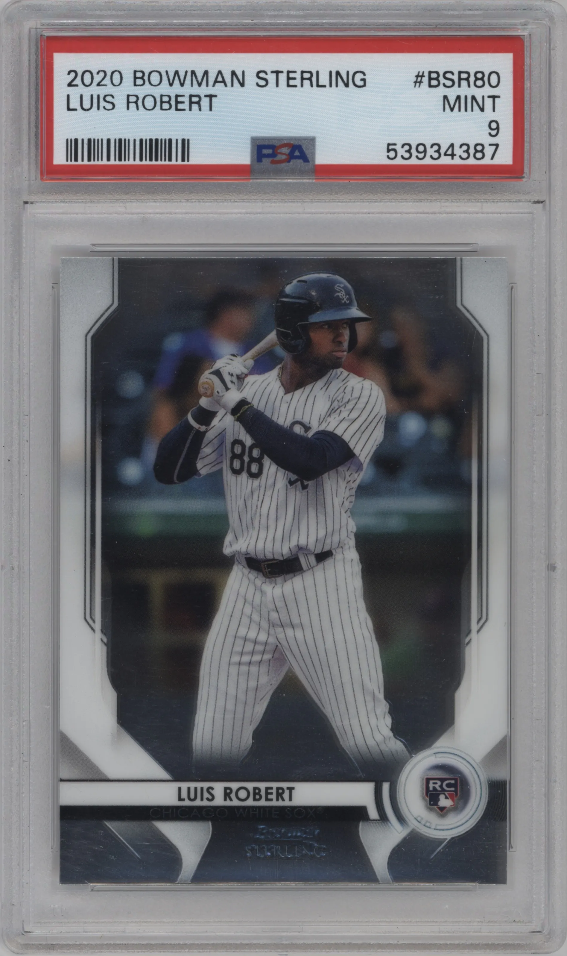 2020 Bowman Sterling Luis Robert #BSR-80 PSA 9