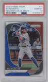 Bo Bichette from the 2020 Panini Prizm set featuring a Red/White/Blue   parallel graded by PSA and given an overall grade of 10.
