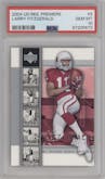 Larry Fitzgerald from the 2004 Upper Deck Rookie Premiere set graded by PSA and given an overall grade of 10.