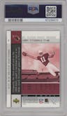 Larry Fitzgerald from the 2004 Upper Deck Rookie Premiere set graded by PSA and given an overall grade of 10.