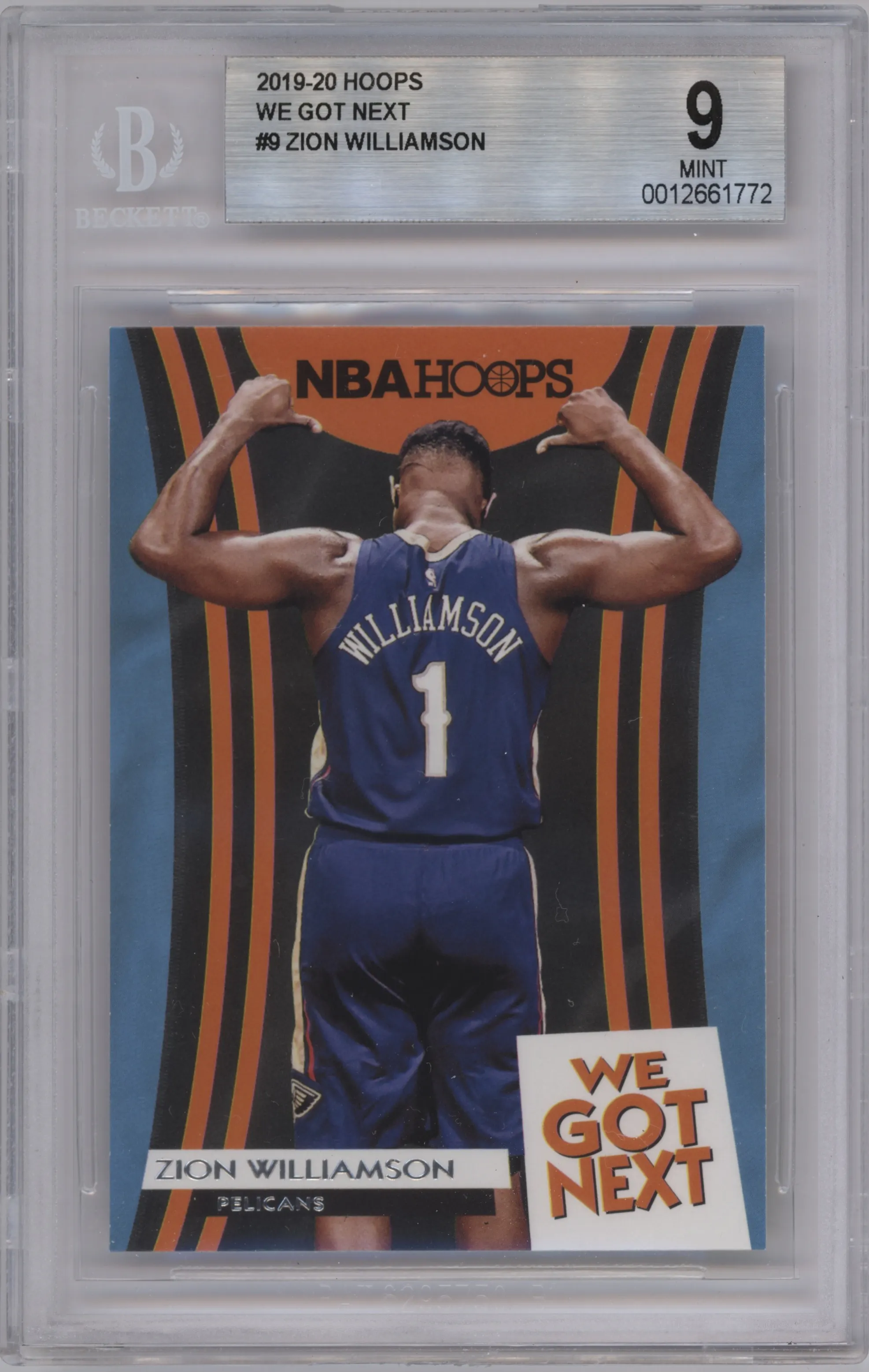 2019 Panini NBA Hoops We Got Next Zion Williamson BGS 9