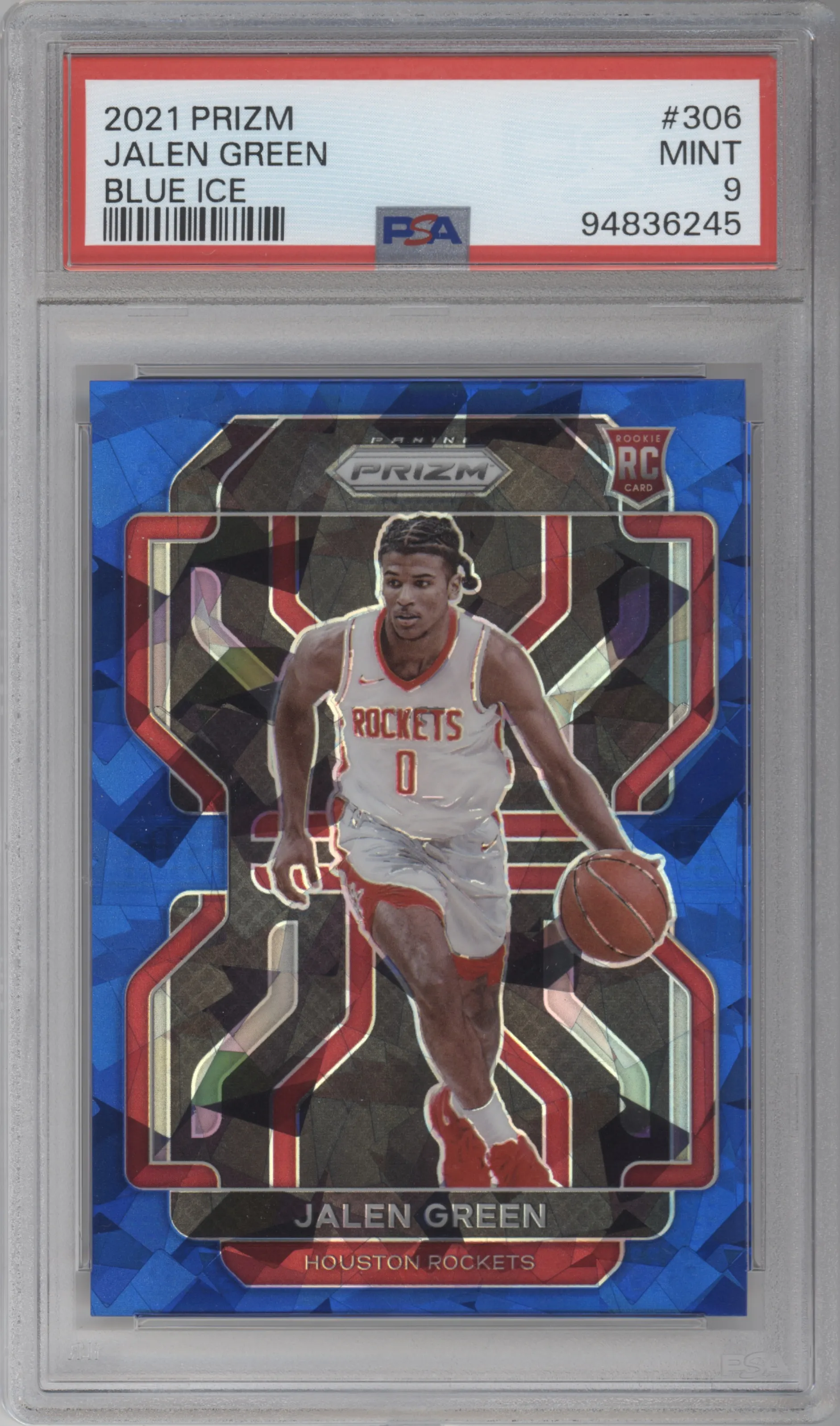 2021 Panini Prizm Jalen Green Blue Ice PSA 9