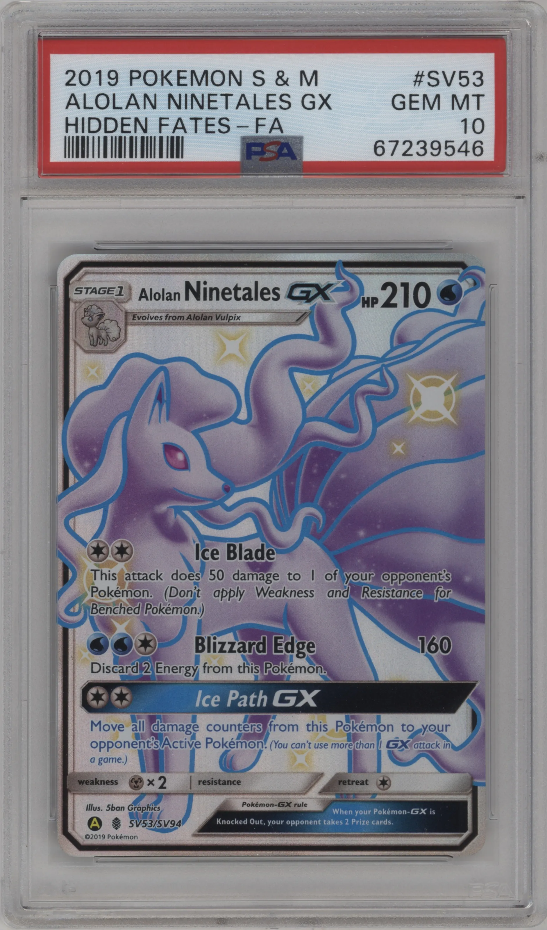 Alolan Ninetales GX