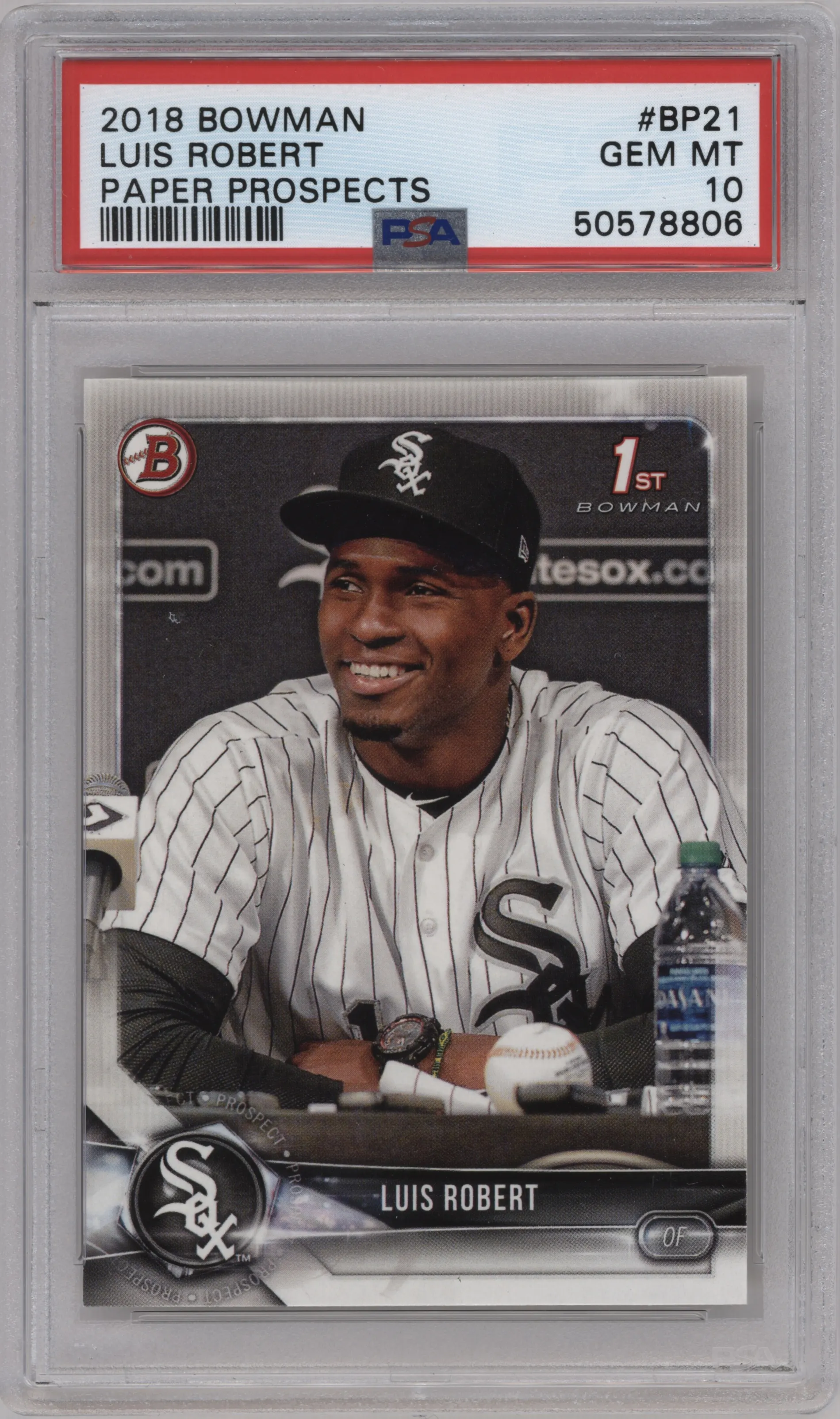 2018 Bowman Prospect Luis Robert PSA 10