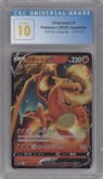 Charizard V from the 2022 Pokemon SWSH JPN set graded by CSG and given an overall grade of 10.