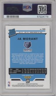 Ja Morant from the 2019-20 Panini Donruss Optic set graded by PSA and given an overall grade of 10.