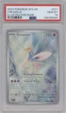 Cresselia from the 2024 Pokemon SV set graded by PSA and given an overall grade of 10.