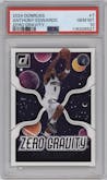 Anthony Edwards from the 2024-25 Panini Donruss set graded by PSA and given an overall grade of 10.